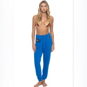 Aviator Nation Logo Sweatpants in Cobalt